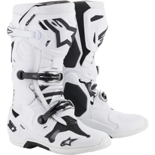 Alpinestars Tech 10 Boots - White (Includes Boot Bag)