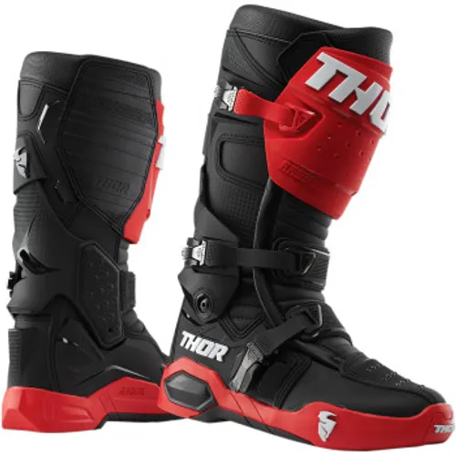 Thor Radial MX Boots - Red/Black
