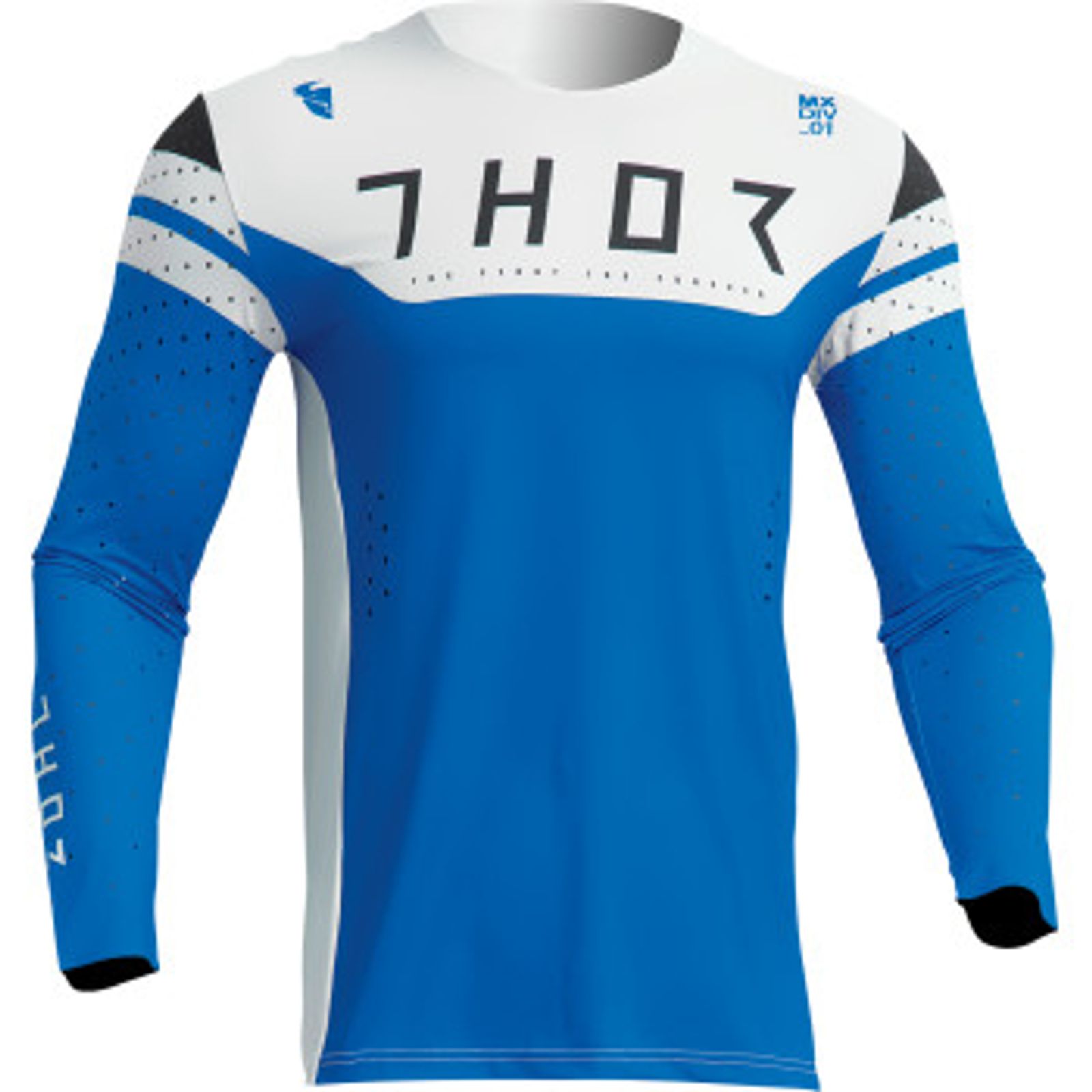 THOR Ph4se MX Motocross Jersey, Blue/White, XS (4-5)