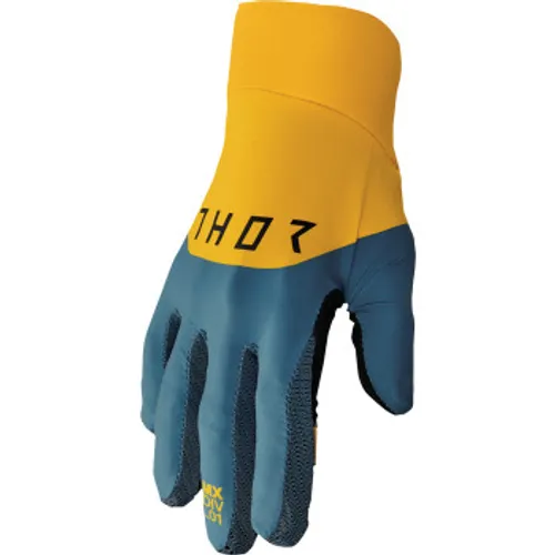 Thor Agile Rival MX Gloves - Teal/Yellow