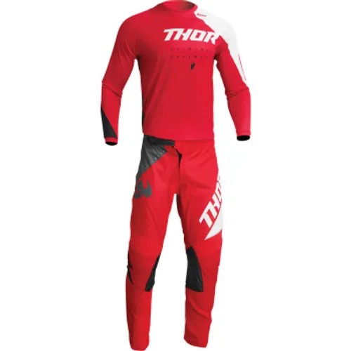 SALE! Thor Sector Edge Gear Combo - Red/White - Medium / 32