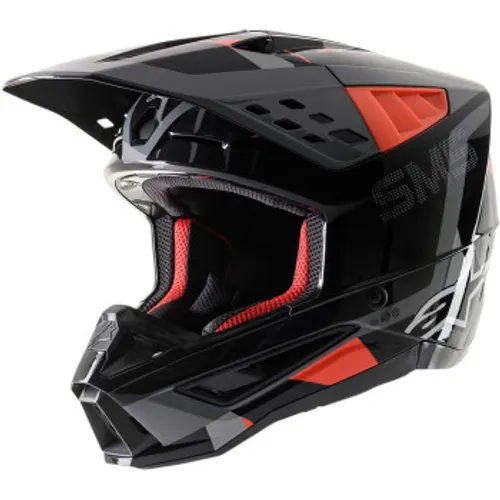 SALE! Alpinestars SM-5 Rover Helmet - Black/Fluo Red/Gray