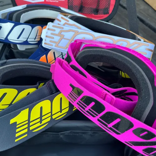4 - 100% Racecraft 2 Goggles w/ Goggle Bag