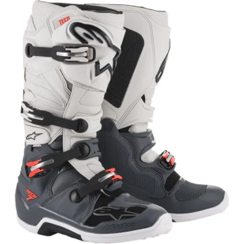 Alpinestars Tech 7 MX Boots - Dark Gray/Light Gray
