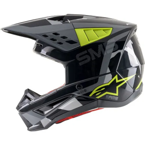 Alpinestars SM-5 Rover MX Helmet - Gray/Yellow