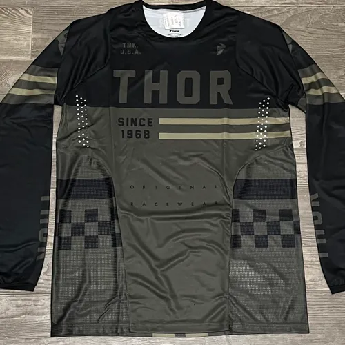 Thor Pulse Combat Jersey - Army/Black