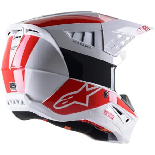 SALE! Alpinestars SM-5 Bond Helmet - White/Red