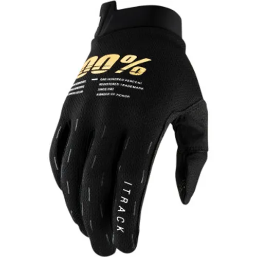 100% iTrack MX Gloves - Black