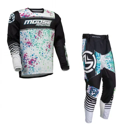2023 Moose Racing Sahara Gear Combo - Black/White