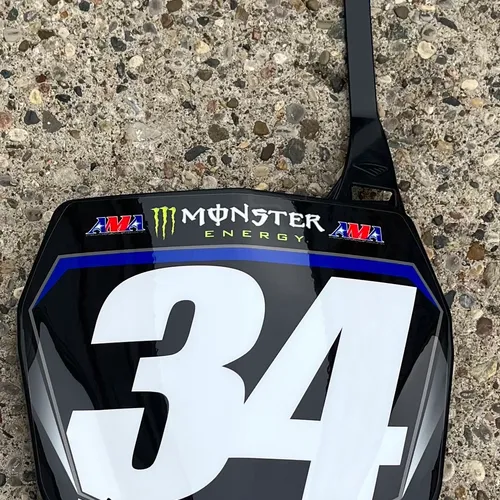 Cycra Stadium Front Number Plate w/ #34 Decal YZ250F/450F