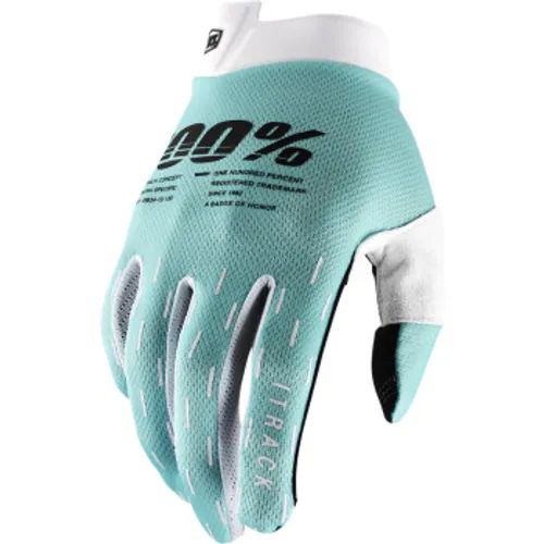 100% iTrack MX Gloves - Aqua