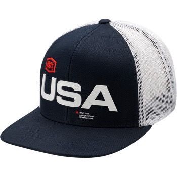 100% MX of Nations Snapback Hat - Navy / USA