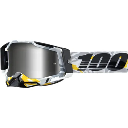 New! 100% Racecraft 2 Goggles - Korb w/ Silver Mirror Lens