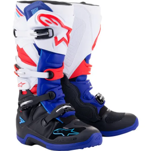 Alpinestars Tech 7 Boots - Black/Blue/Red/White / Size 12
