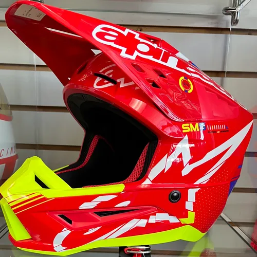 Alpinestars SM5 Action Helmet - Red/White/Fluo Yellow