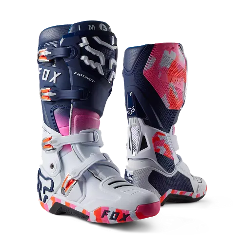Fox Racing RYVR LE Boots - White/Navy - Size 9.5