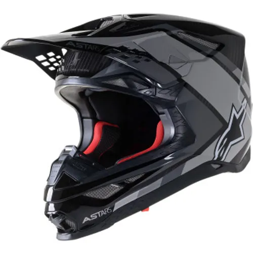 Alpinestars Supertech M10 Carbon Meta2 Helmet - Black/Gray