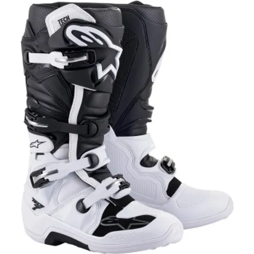 Alpinestars Tech 7 MX Boots - White/Black