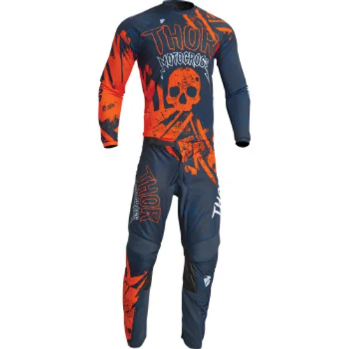 Thor Youth Sector Gnar Gear Combo - Midnight/Orange