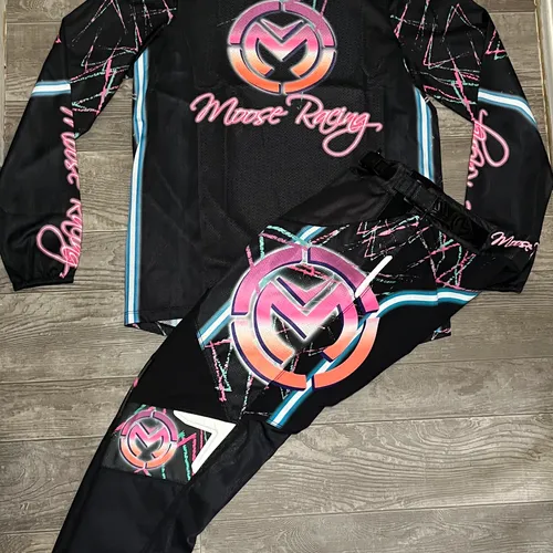 2023 Moose Racing Sahara Gear Combo - Black/Pink