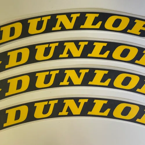 4 - Authentic Dunlop Tire Decals