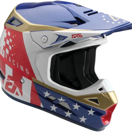 Answer Racing AR5 Rally Helmet - Red/White/Blue