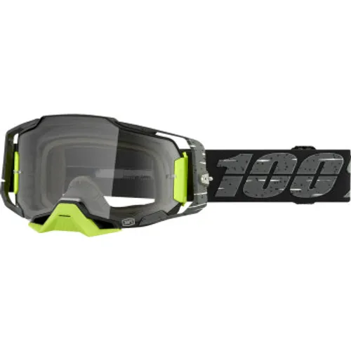 New! 100% Armega MX Goggles - Antibia w/ Clear Lens