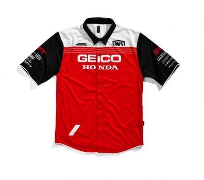 100% Geico Honda Pit Shirt - Medium