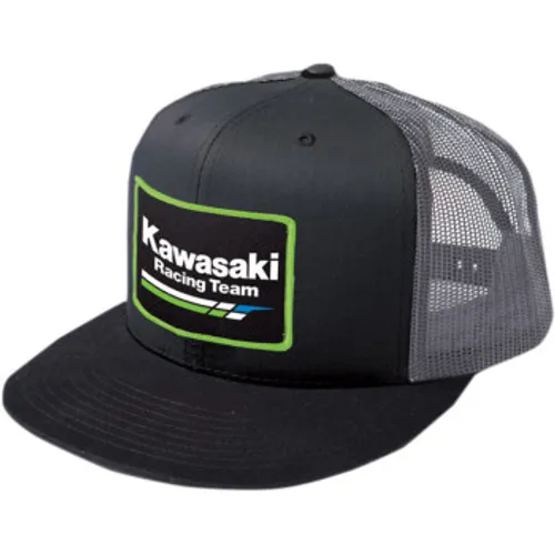 Factory Effex Kawasaki Racing Snapback Hat - Black/Grey