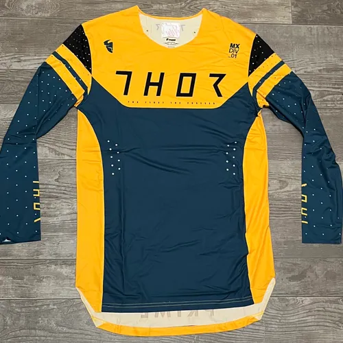 Thor Prime Rival MX Jersey - Teal/Yellow
