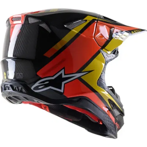 Alpinestars Supertech M10 Carbon Meta2 Helmet - Black/Yellow