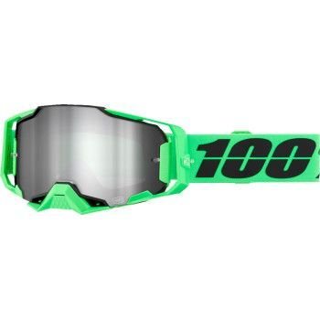 100% Armega Mx Goggles - Anza 2 w/ Silver Mirror Lens