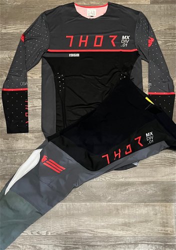 Thor Prime Ace Gear Combo - Charcoal/Black - Large / 34