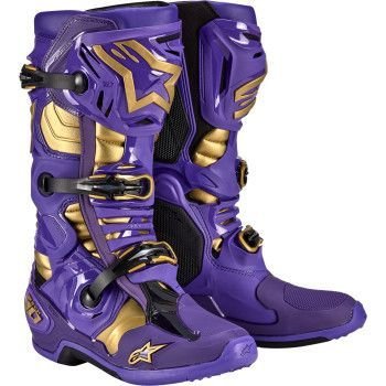 Alpinestars Salt Lake Champ LE Tech 10 Boots - Purple/Gold/Black