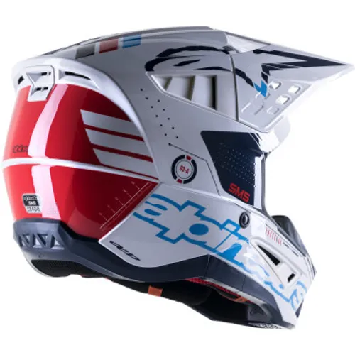 Alpinestars SM5 Action Helmet - White/Cyan/Black