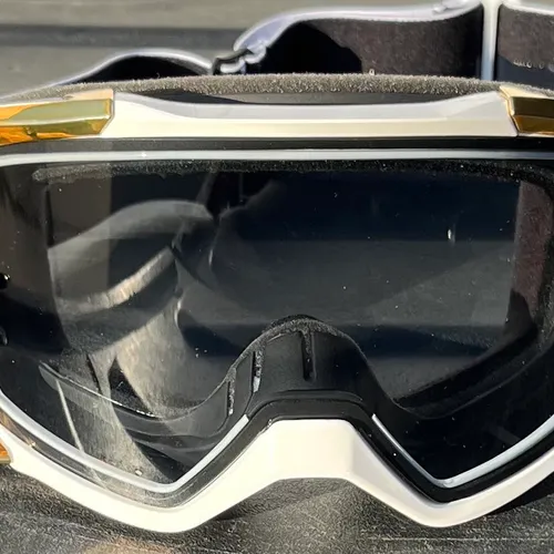 Fox Vue Stray MX Goggles - White/Gold