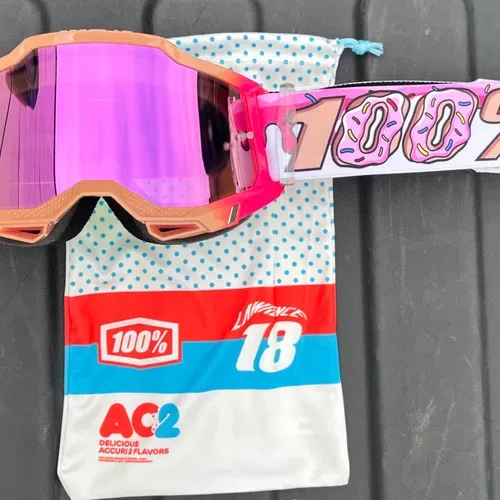 2 - 100% Jett Lawrence Accuri 2 Donut Goggles 