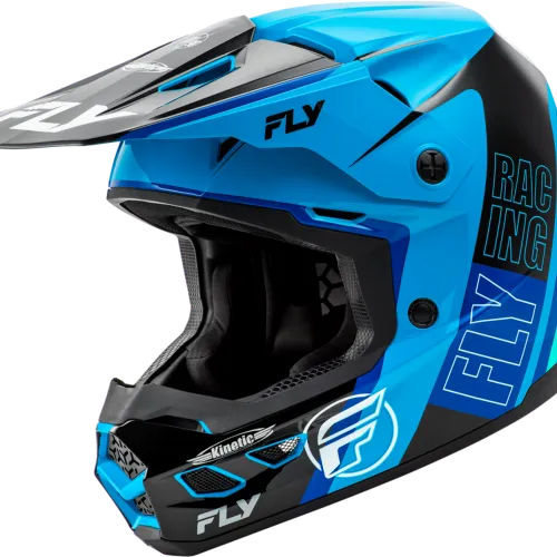 NEW! Fly Racing Kinetic Rally MX Helmet - Blue/Black/White
