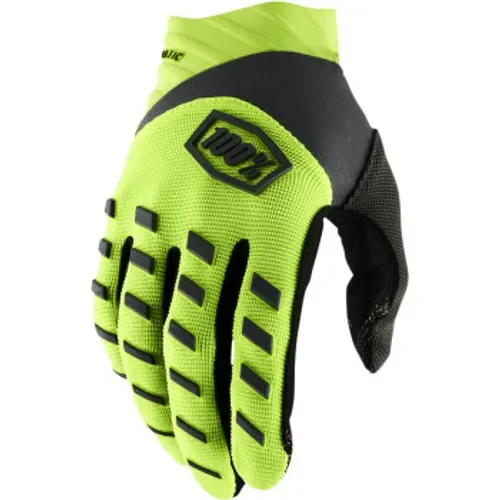 100% Airmatic MX Gloves - Flo Yellow