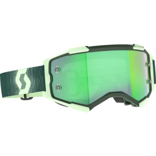Scott Fury MX Goggles - Green/Mint w/ Green Chrome Lens