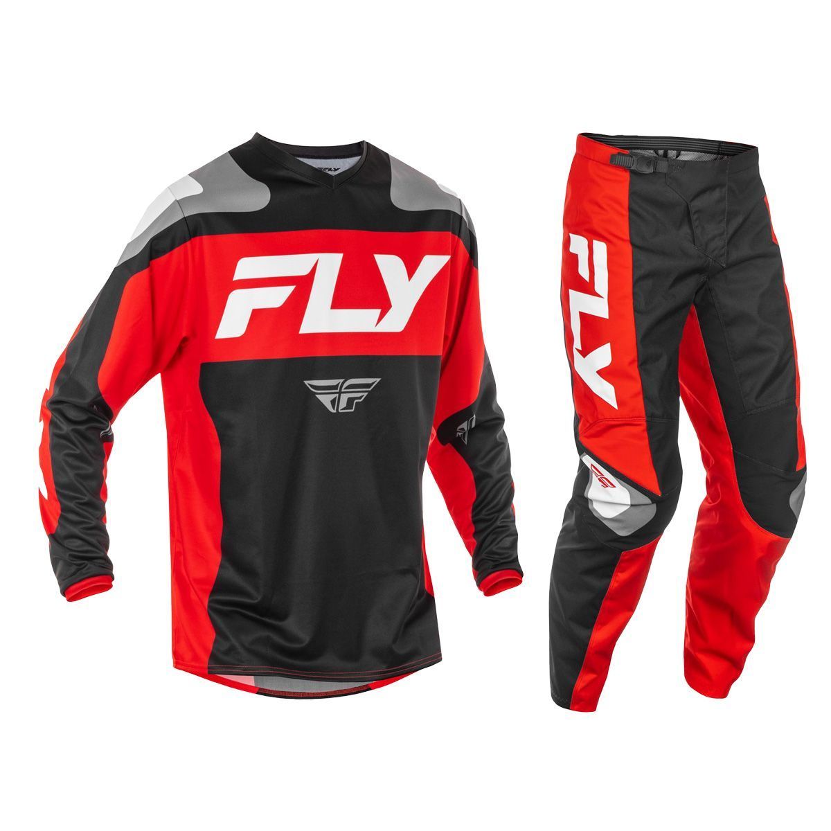 Fly Racing F-16 Gear Combo - Black/Red/White