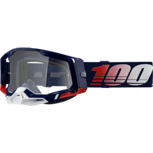 100% Racecraft 2 Goggles - Republic w/ Clear Lens