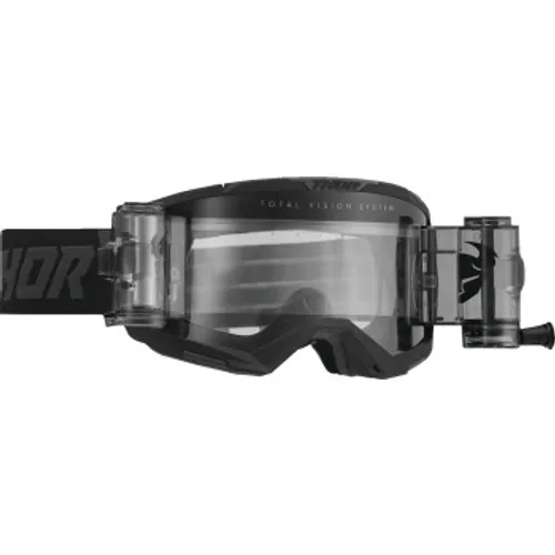 Thor Regiment Storm Roll-Off Goggles - Storm Black w/ Clear Lens