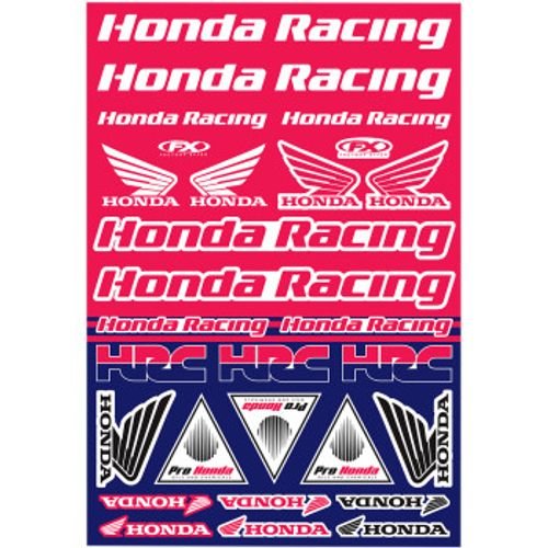 Factory Effex Sticker Sheet - Honda Racing