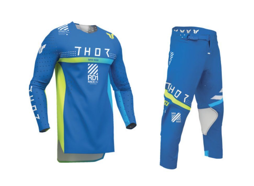 Thor Youth Sportmode Synth Gear Combo - Blue