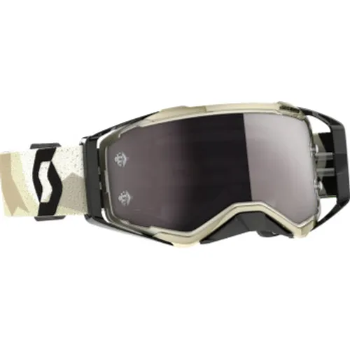 Scott Prospect MX Goggles - Camo Beige/Black w/ Silver Chrome Lens