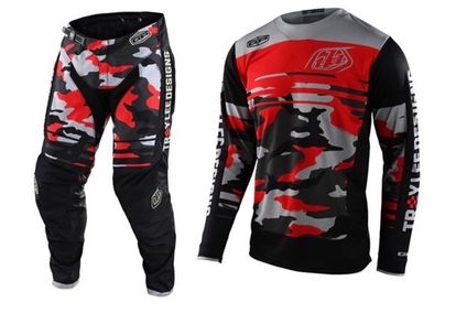 Troy Lee Designs GP Jersey/Pants - Red Camo / 34/Medium