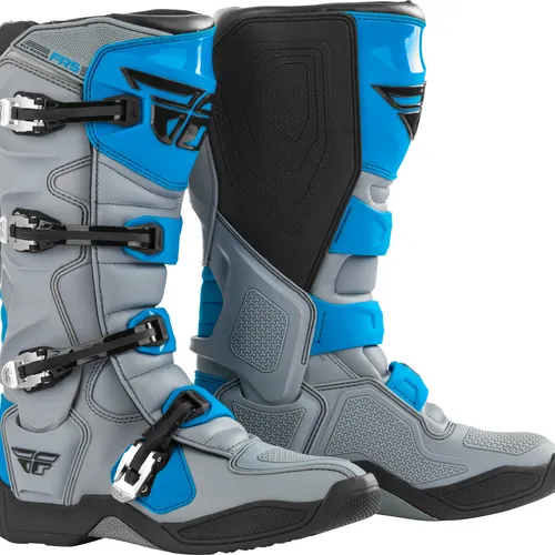 Fly Racing FR5 MX Boots - Grey/Blue