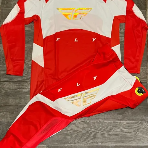 Fly Racing Evolution DST LE Podium Gear Combo - Red/White/Red