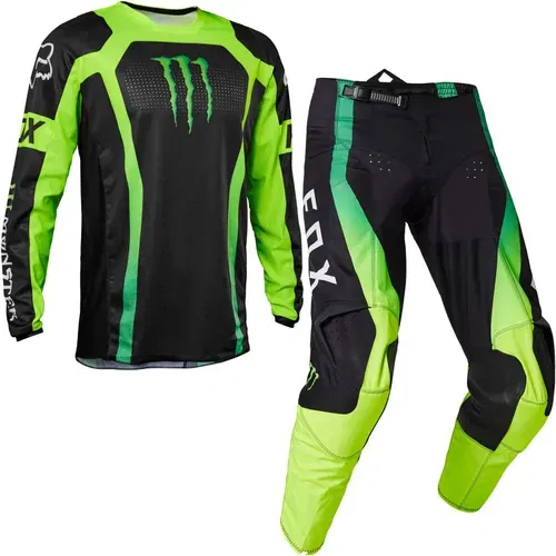 Fox Racing 180 Monster Energy Gear Set Black Large 34